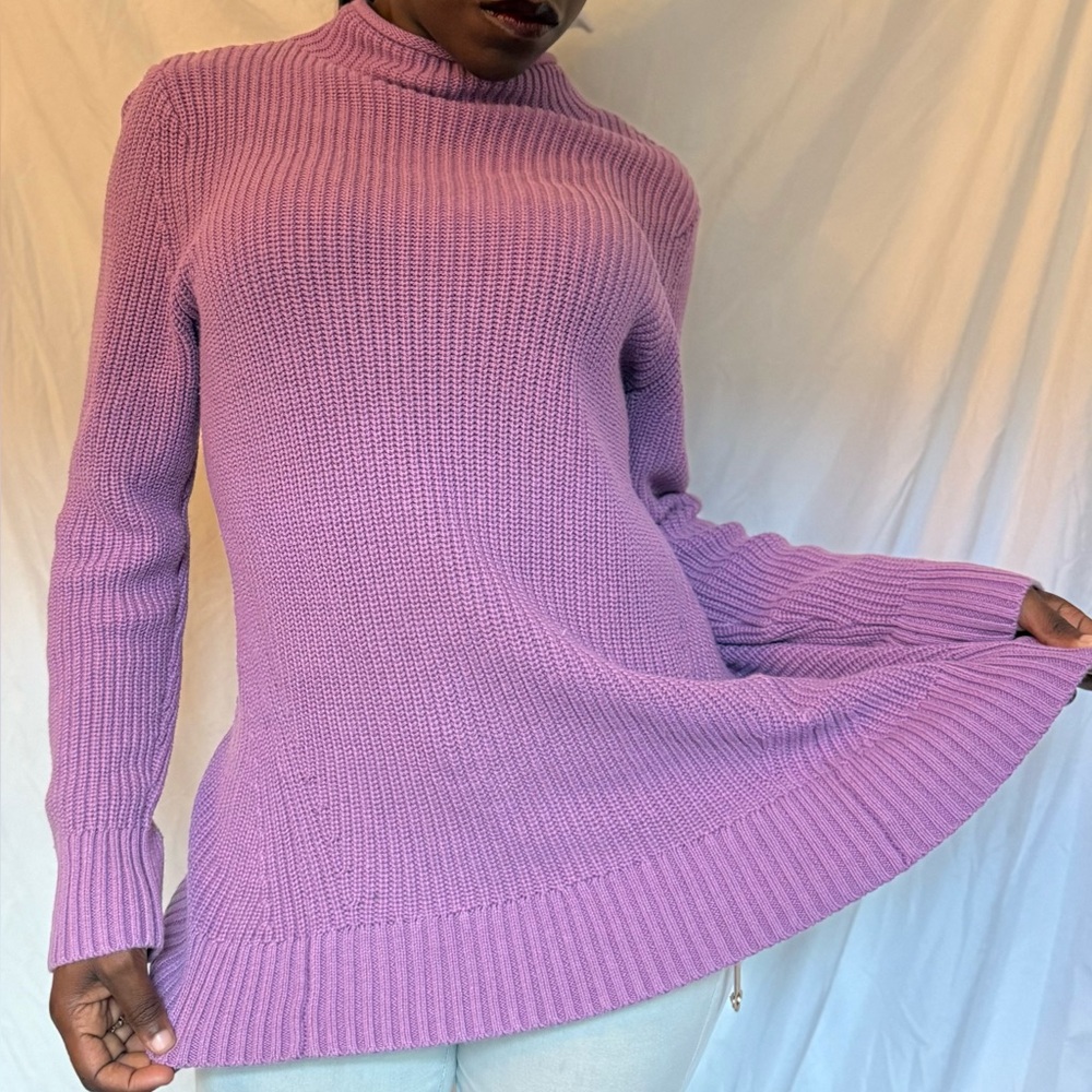 Karen Scott Purple Turtleneck Sweater